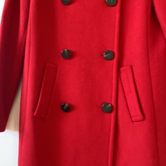 Ann Taylor Red Wool Coat Sz S NWT - Picture 3 of 10
